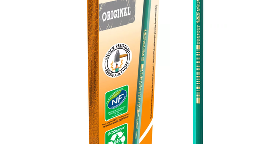 [3310] Crayons à papier HB avec mine résistante et ergonomique, lot de 12