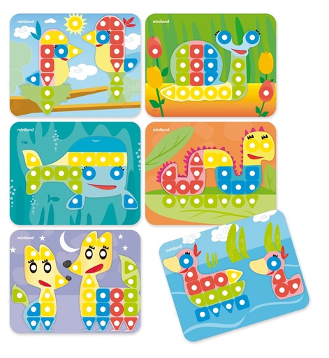 [3396] Fiches Animaux Compatibles Superpegs (type "Colorino")