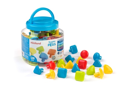 [3398] Pot de boutons colorés Superpegs pour mosaïques créatives (type "Colorino")