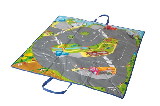 [3400] Tapis de jeu pour petites voitures, lavable et résistant, 1m x 1m