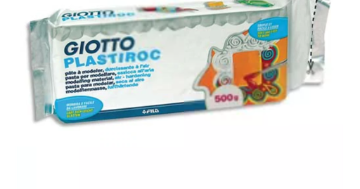 [3423] Pâte à modeler autodurcissante - Pain de 500g Blanc