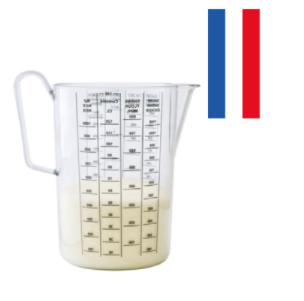[3570] Verre doseur pour cuisine et pâtisserie 1,5L