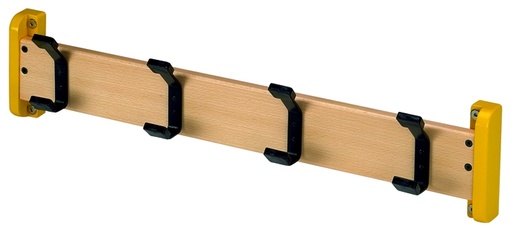 Portemanteau mural en bois avec 4, 6 ou 8 patères