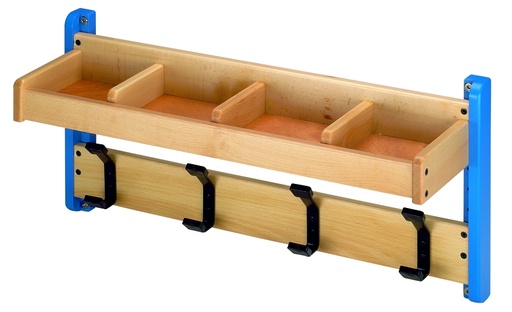 Portemanteau avec Casiers et 4 Patères pour Espaces d'Accueil