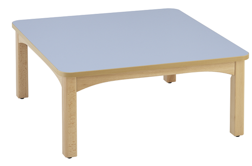 Table petite enfance en bois avec pieds ajustables et patins anti-bruit
