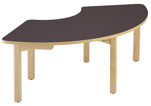 Table en bois petite enfance à 5 pieds, tailles de crèche à taille 2