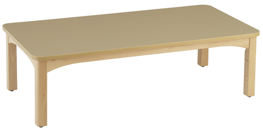 Table rectangulaire à roulettes pour espaces d'accueil