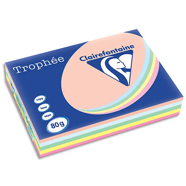[4400] Papier Couleur A3 80g - Assortiment Pastel