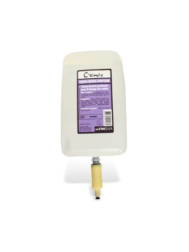[4421_LOT] Crème lavante parfumée pour lavage des mains, 1.2L, x4 cartouches