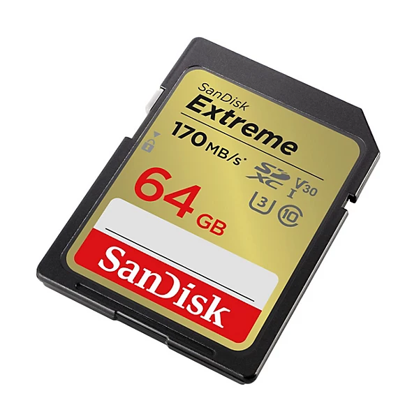 [4528] Carte mémoire 64 Go - SDXC UHS-3 - Transfert rapide pour photos et vidéos 4K