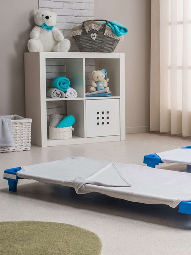 Drap sac de couchette en coton 55x130 avec soufflet d'aisance, lot de 2