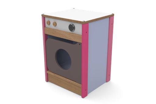 Lave linge d'imitation en bois de hêtre pour crèche
