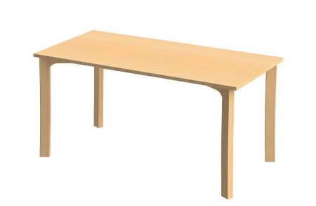 Table en bois Ric'hochet 120x60 pour collectivités, taille 0 à 4