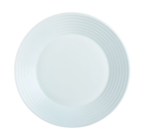 [5158_LOT] Assiette Plate grand format en Opal (Ø25cm), lot de 6