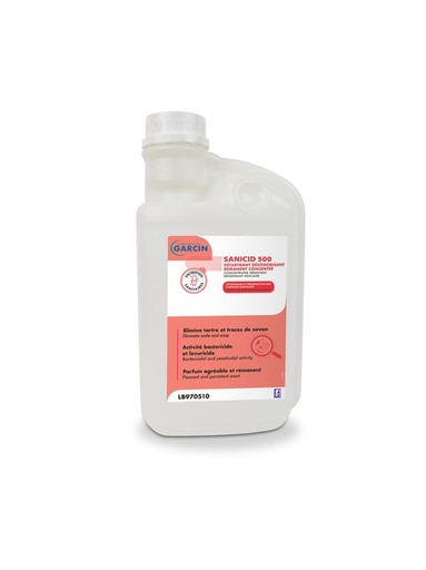 Nettoyant détartrant désinfectant concentré pour surfaces sanitaires
