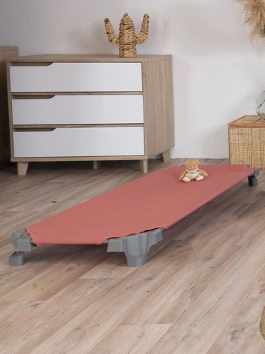 Draps housses pour couchette en matière recyclée, lot de 4