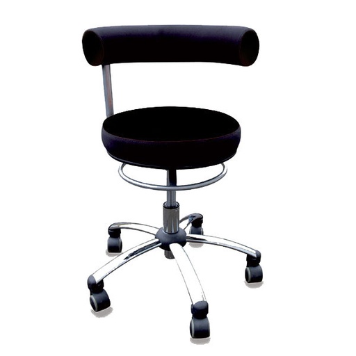 Tabouret ergonomique MERLIN à vérin bas pour professionnels de la petite enfance