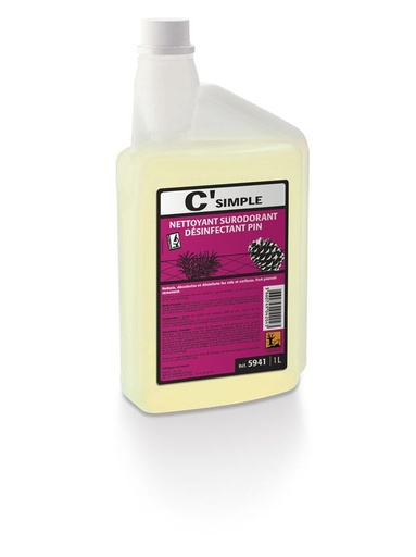 [5978] Détergent désinfectant surodorant 3-en-1 pour sols, parfum pin