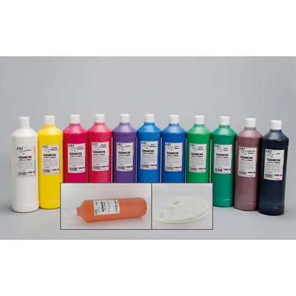 [5983] Peinture Gouache Prête à l'Emploi - Lot de 12 Couleurs Assorties