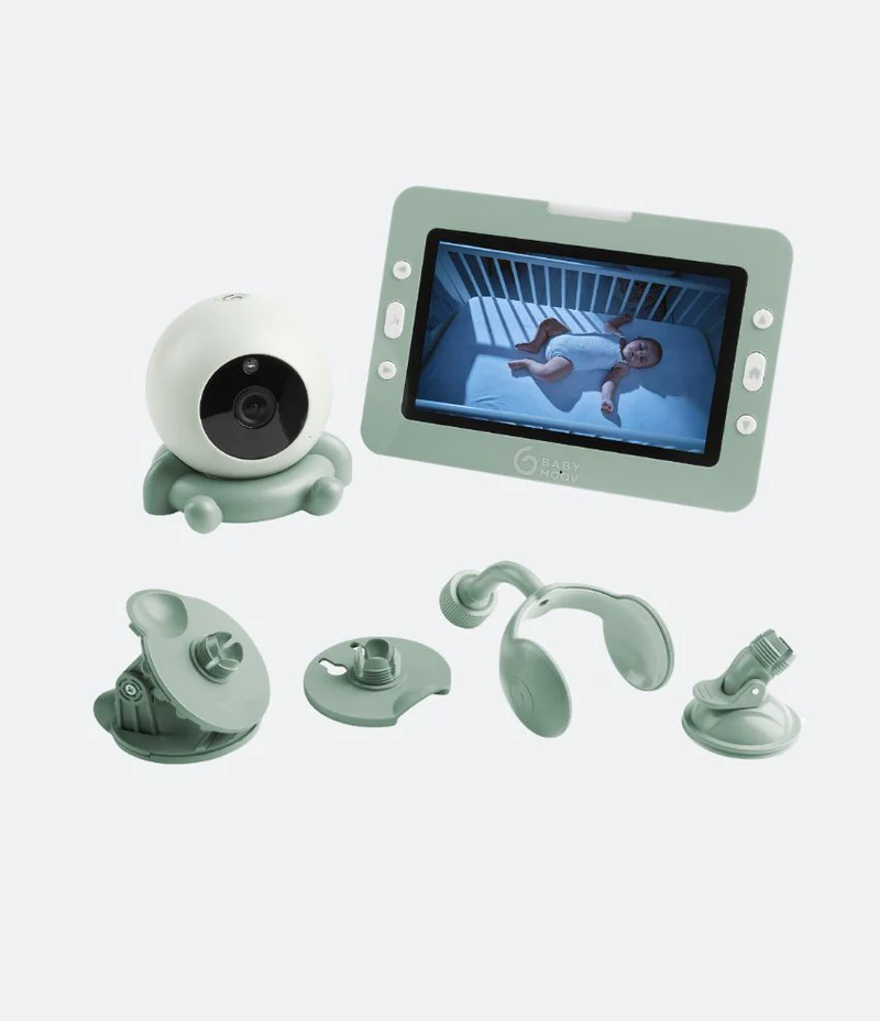 [6085] Babyphone caméra nomade avec accessoires d'accroche