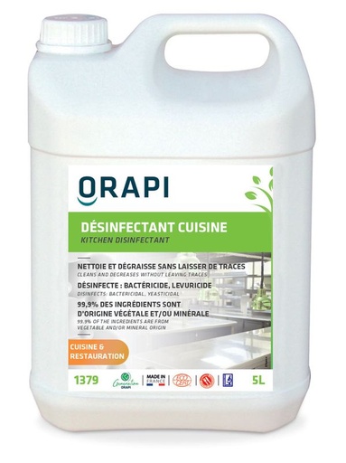Nettoyant Dégraissant Désinfectant Cuisine Ecocert Sans Rinçage