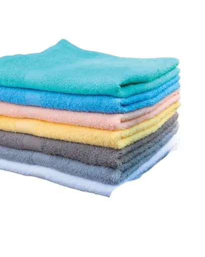 Lot de 6 draps de bain en coton - Couleurs variées