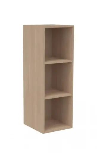 Meuble vestiaire 3 cases K'Briol sans porte pour crèche et maternelle (vertical)