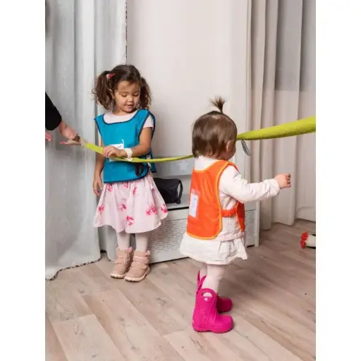 Fil d'arianne avec 8 poignées pour sortie avec les enfants