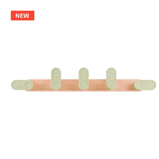 Portemanteau pour crèche et maternelle SLIDE avec 5 patères