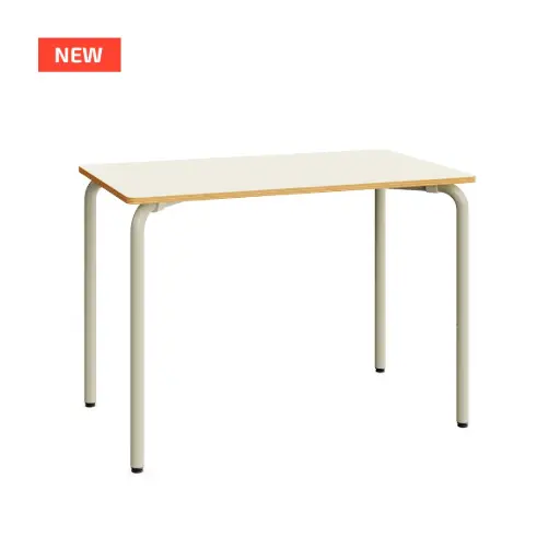 Table rectangulaire pour crèche et maternelle, 120x65 cm, tailles 1 à 3